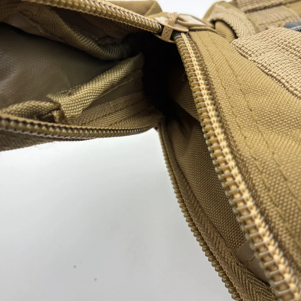 MOLLE Tactical Utility Pouch Gear Bag Tan Brown Paintball Airsoft Equipment